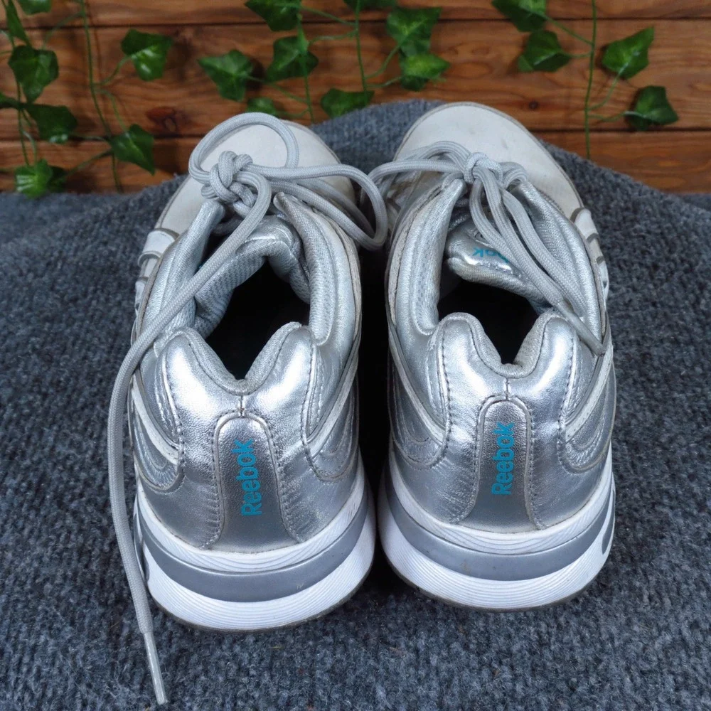 Reebok Easytone Smoothfit Women Athletic Walking Shoe Size 6.5 Silver Synthetic‎